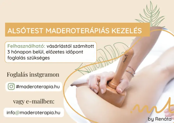 ALSÓTEST madero ajándékutalvány